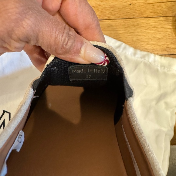 MCM Blue and White Slip-On Sneakers - Picture 6 of 7